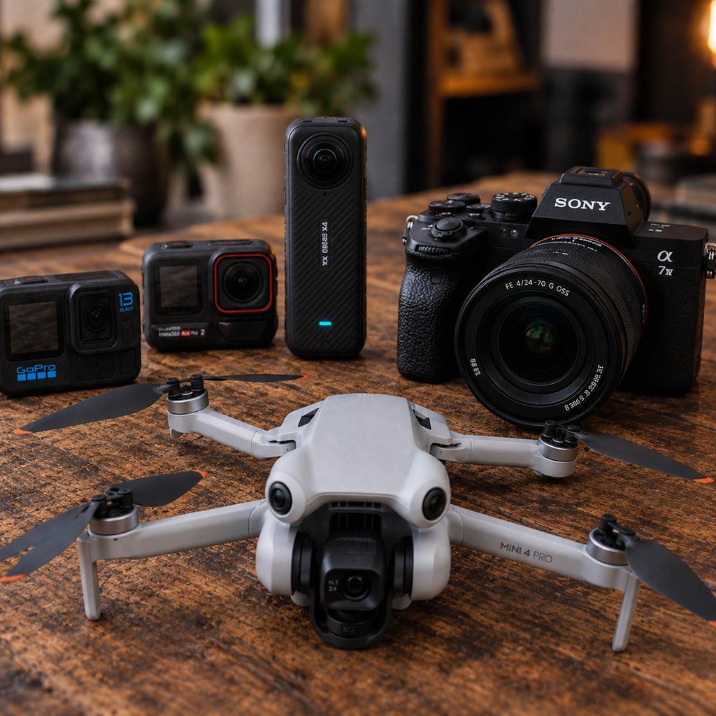 Voyage en Indonésie, matériel photo et vidéo drone