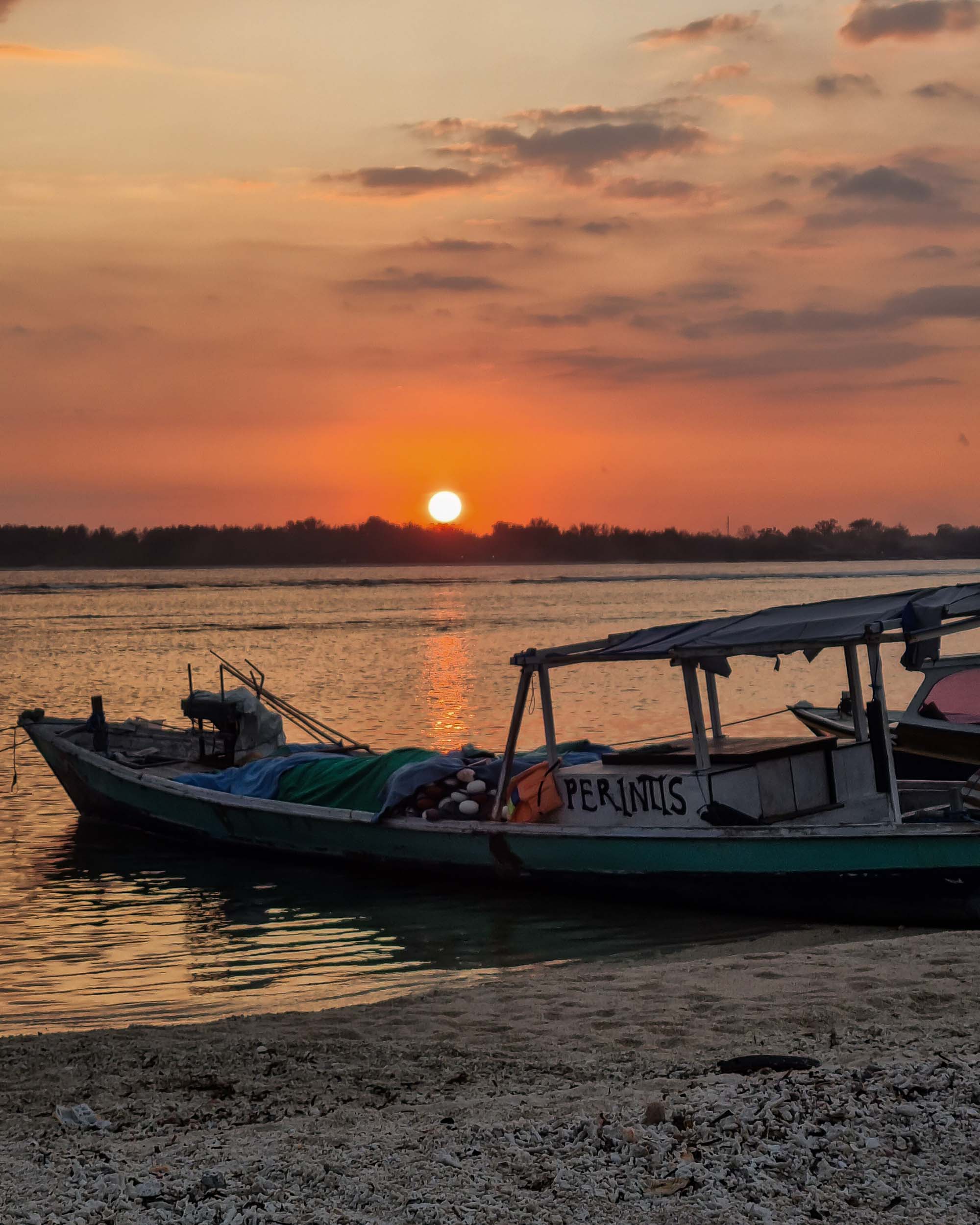 Îles Gili, coucher de soleil à Gili Trawangan