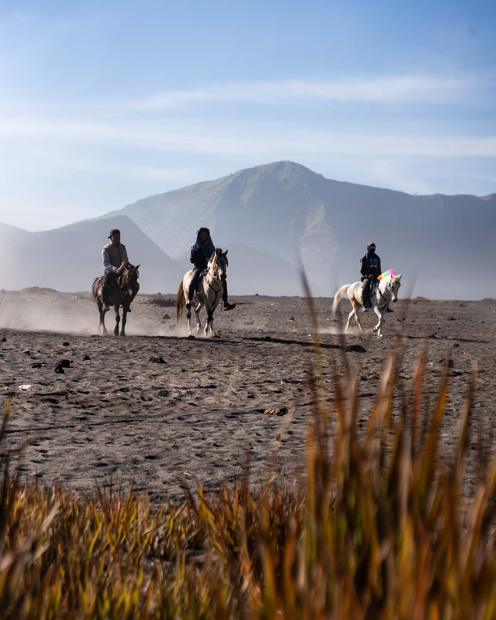 Voyage à Java balade à cheval sur le Mont Bromo