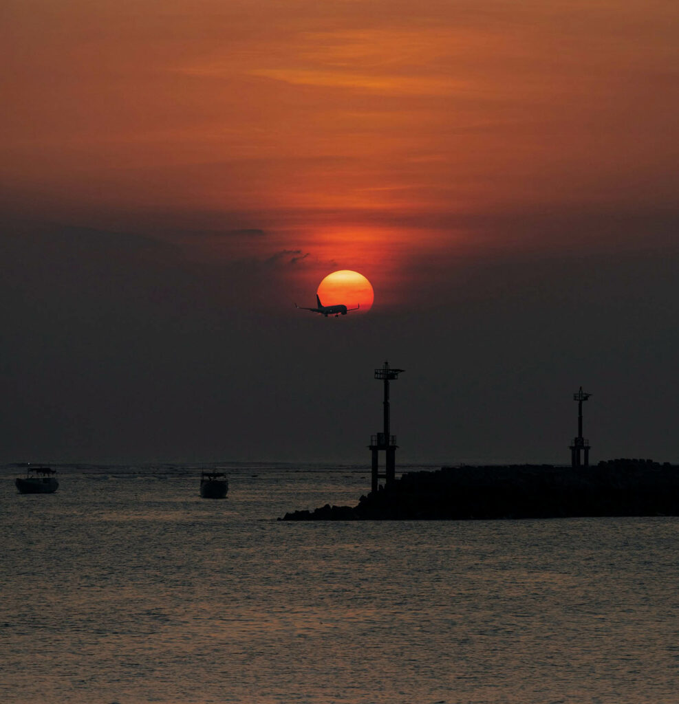 Coucher de soleil à Jimbaran, Bali
