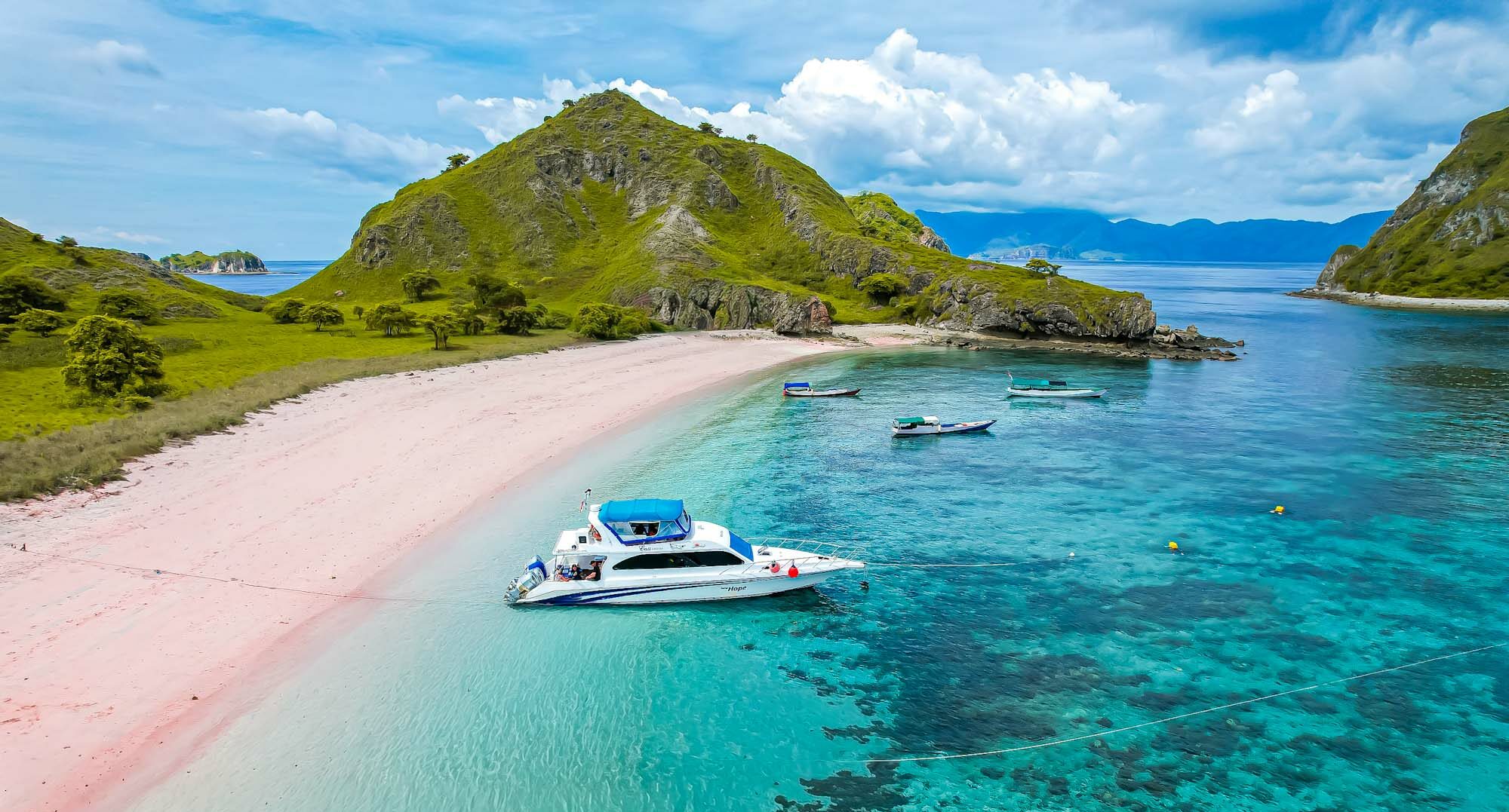 Voyage à Florès, pink beach komodo island